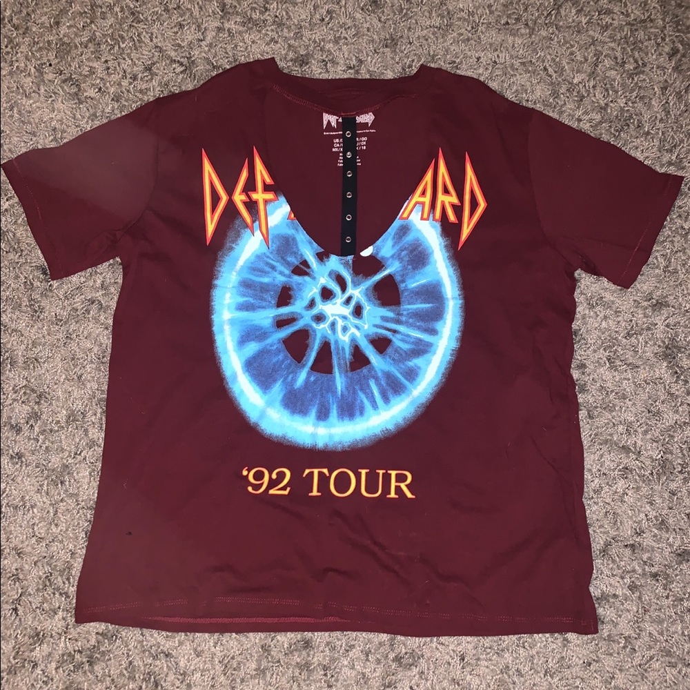 Def Leppard cutout shirt